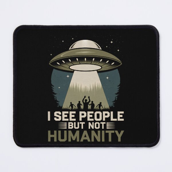 Item preview, The poem "I see humans but not humanity" designed and sold by GGZebra.