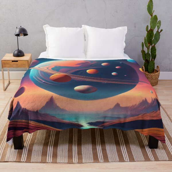 Artikelvorschau, Kosmische Planetenlandschaft - Surreale Weltraumkunst entworfen und verkauft von RaiyaTees.