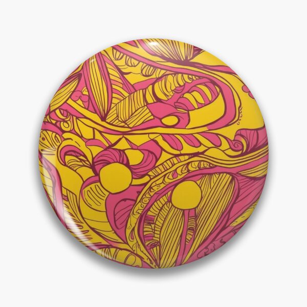 Item preview, Yellow-Pink Fantasy. Abstract Pattern #30 designed and sold by Art in Bloom.