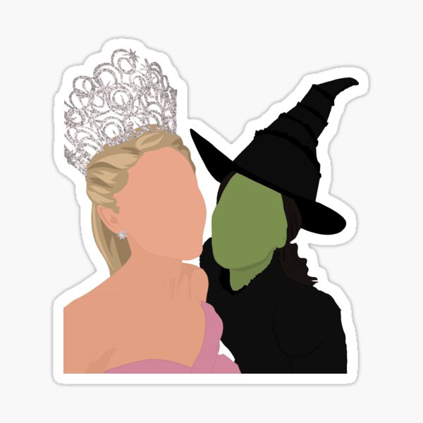 Vista previa del artículo con la obra «Selfie de Ari y Cynthia», diseñado y vendido por dazedstickerz.