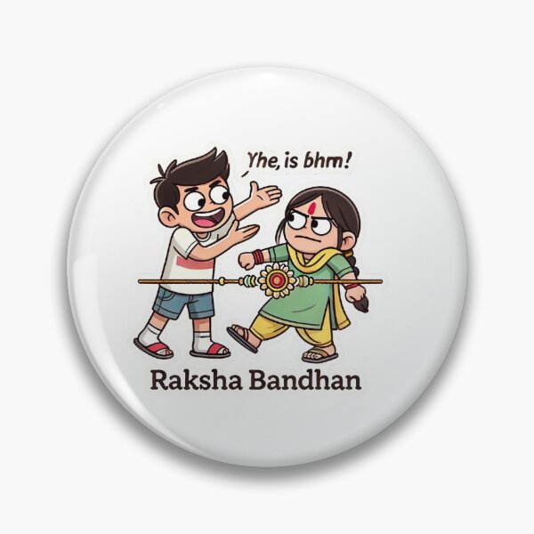 Item preview, raksha bandhan meme sticker designed and sold by 9i-Shop.