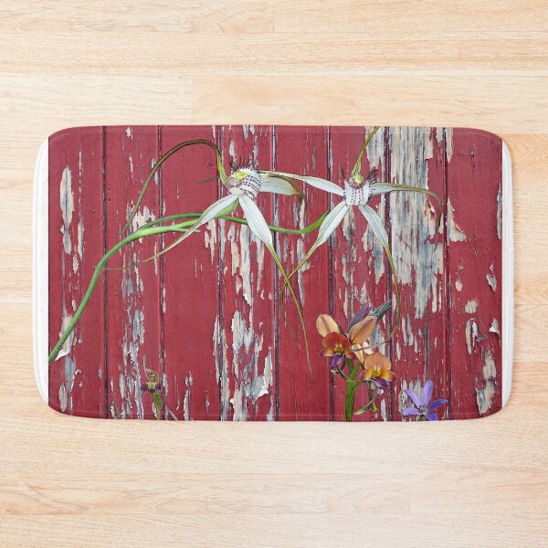 Item preview, Longicordia Orchid with Red Painted Wall, native orchids of Western Australia. designed and sold by Leonie Mac Lean.