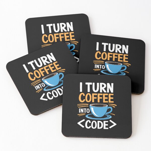 Item preview, Coding Humor for Coffee Lovers Programmer Software IT Techie Gift designed and sold by w1ckerman.