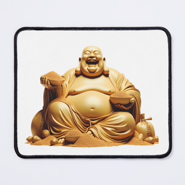 Item preview, Golden Laughing Buddha Budai designed and sold by Divine Ease.