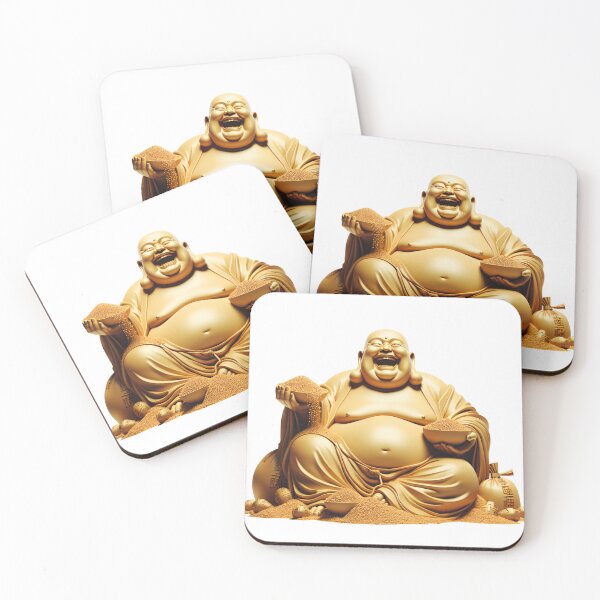 Item preview, Golden Laughing Buddha Budai designed and sold by Divine Ease.
