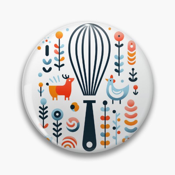 Item preview, Scandinavian Folk Art Whisk by heidiannemorris designed and sold by FOLK ART FUSION by heidiannemorris.