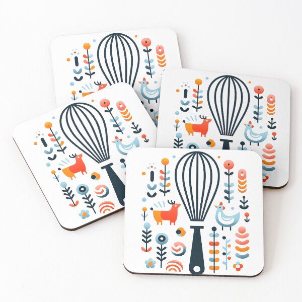 Item preview, Scandinavian Folk Art Whisk by heidiannemorris designed and sold by FOLK ART FUSION by heidiannemorris.