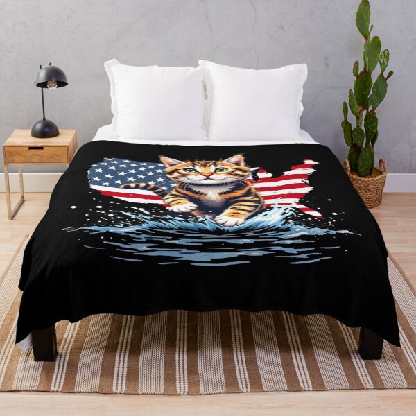 Item preview, Cute Cat America's Little Patriot  designed and sold by Belhbib Art ⭐⭐⭐⭐⭐.