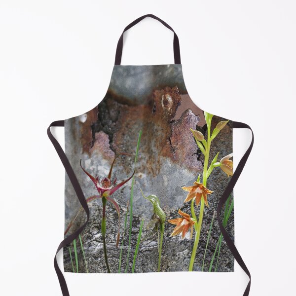 Item preview, Rusty Spider and Orchids with Rusty Tin, native orchids of Australia. designed and sold by Leonie Mac Lean.