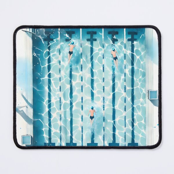 Item preview, A Watercolor Illustration of a Swimming Pool designed and sold by unrealartwork.