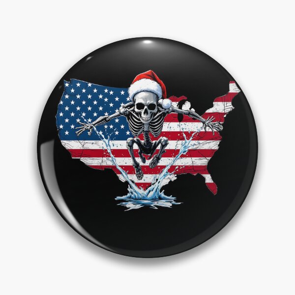 Item preview, American Skeleton Christmas designed and sold by Belhbib Art ⭐⭐⭐⭐⭐.