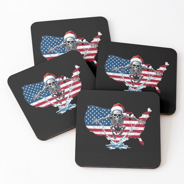 Item preview, American Skeleton Christmas designed and sold by Belhbib Art ⭐⭐⭐⭐⭐.