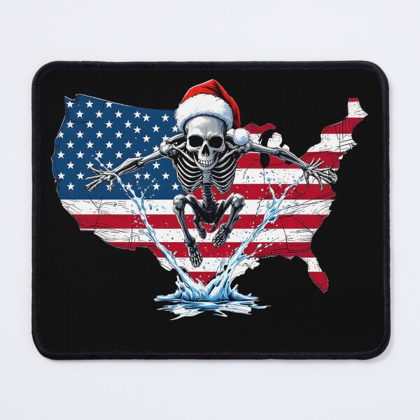 Item preview, American Skeleton Christmas designed and sold by Belhbib Art ⭐⭐⭐⭐⭐.