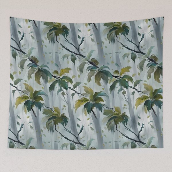 Item preview, Misty Forest Seamless  designed and sold by ZanyPaintbrush.