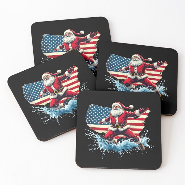 Item preview, Santa's USA Christmas Dive designed and sold by Belhbib Art ⭐⭐⭐⭐⭐.