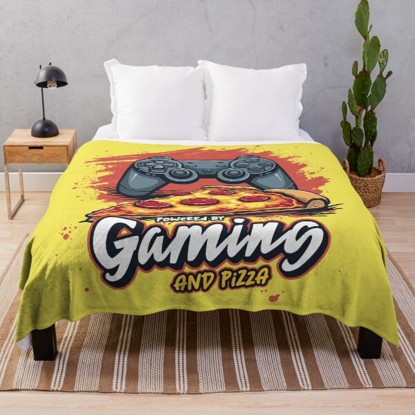 Item preview, Powered by Gaming and Pizza – Fun Design for Gamers designed and sold by Infinitee8hirts.