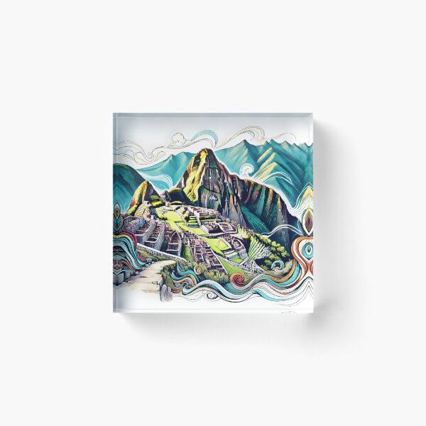 Item preview, Art that Celebrates the Spirit of Machu Picchu designed and sold by unrealartwork.