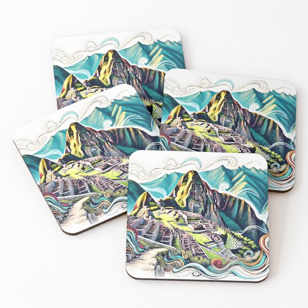 Item preview, Art that Celebrates the Spirit of Machu Picchu designed and sold by unrealartwork.