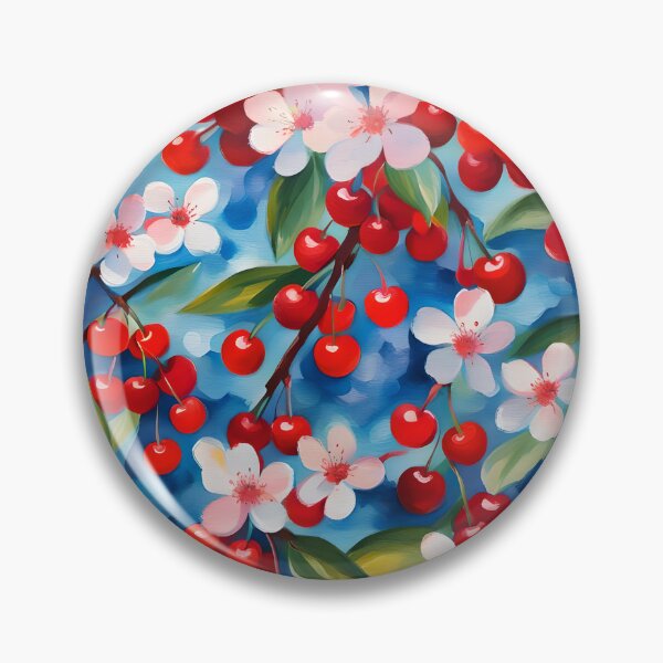 Item preview, Red Cherry Fruit And Bloom designed and sold by ByNicoleSara.