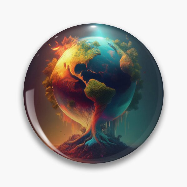 Item preview, Earth's Dual Nature - Vibrant Planetary Tree of Life designed and sold by RaiyaTees.