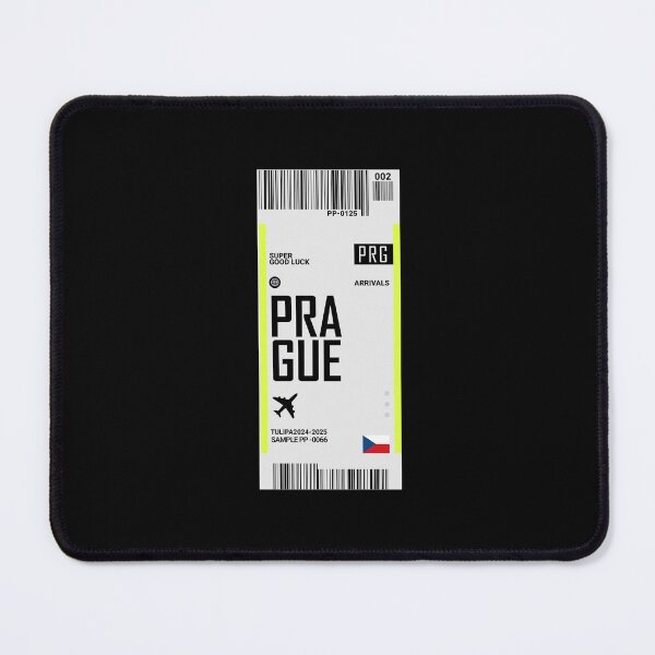 Item preview, Prague Boarding Pass Czech Republic Travel Tickets designed and sold by TulipaGraphics.