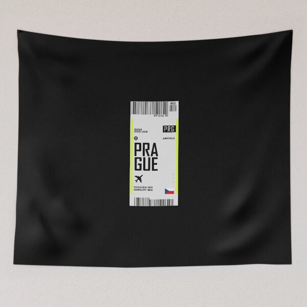Item preview, Prague Boarding Pass Czech Republic Travel Tickets designed and sold by TulipaGraphics.