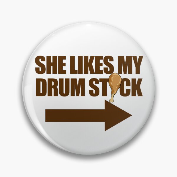 Item preview, She Likes My Drumstick Raunchy Men's Couples Thanksgiving Gear designed and sold by DynamicDesign.