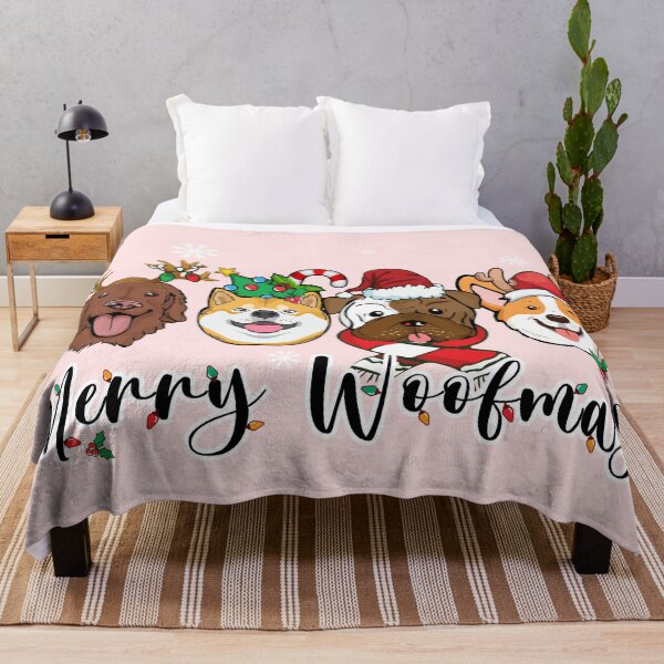 Item preview, Merry Woofmas designed and sold by NettiesWallArt.