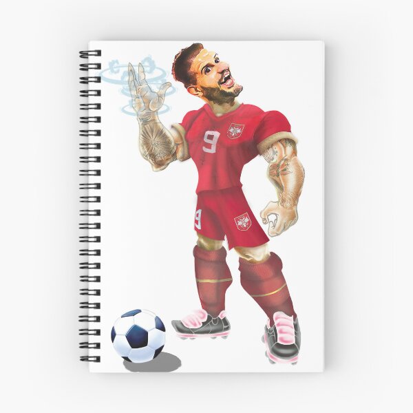 Item preview, Caricature of Aleksandar Mitrovic football player designed and sold by Dimisbarbarian.