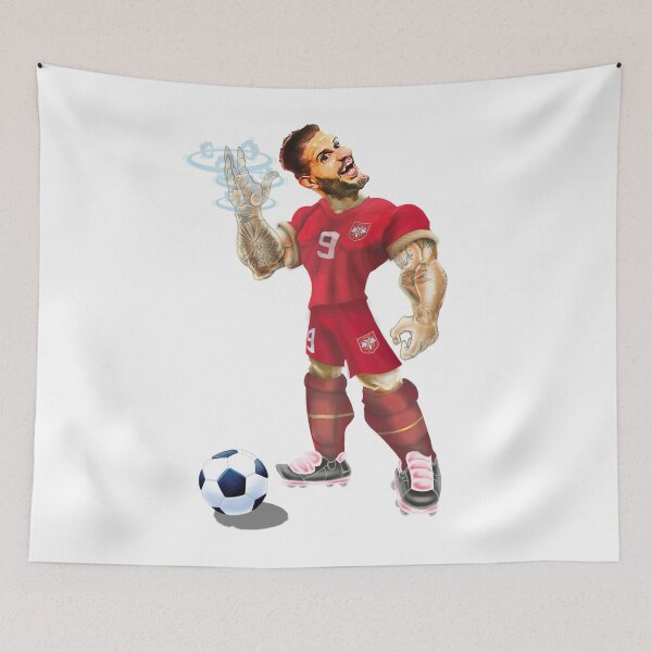 Item preview, Caricature of Aleksandar Mitrovic football player designed and sold by Dimisbarbarian.