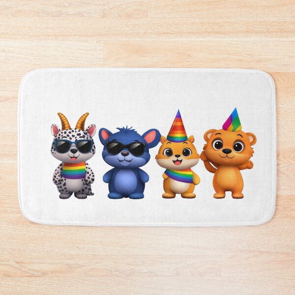 Item preview, Cute LGBTQ+ Pride Animal Characters designed and sold by MamaDong.