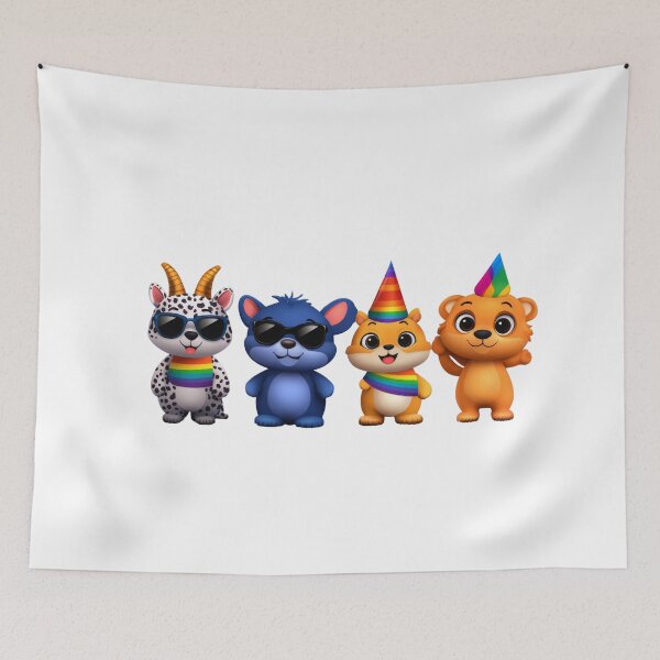 Item preview, Cute LGBTQ+ Pride Animal Characters designed and sold by MamaDong.
