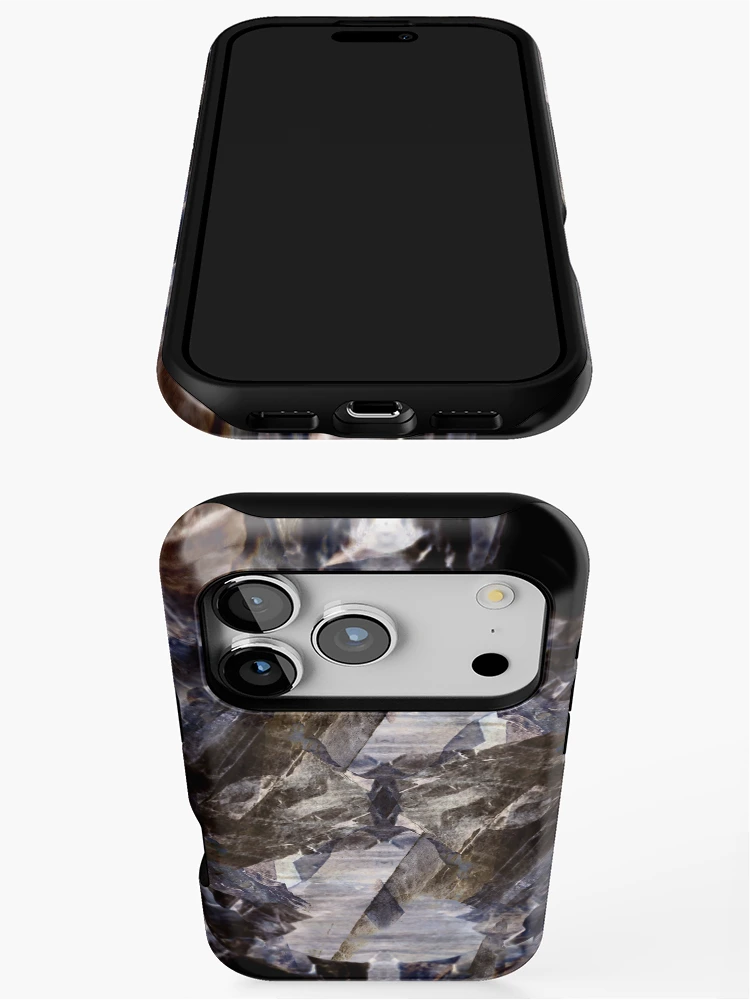 Thumbnail 3 of 4, iPhone Case, Abstract Rocks designed and sold by clv-creative.