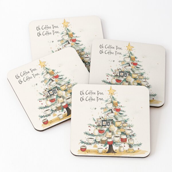 Item preview, Christmas tree decorated with coffee designed and sold by makamade.