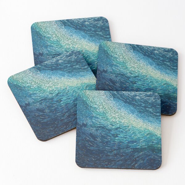 Item preview, Arte de puntos de inspiración aborigen - Con olas designed and sold by GrinGalore.
