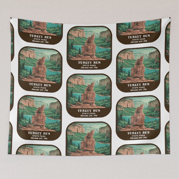 Item preview, Vintage Turkey Run State Park (Indiana State Park) designed and sold by RabbitK.