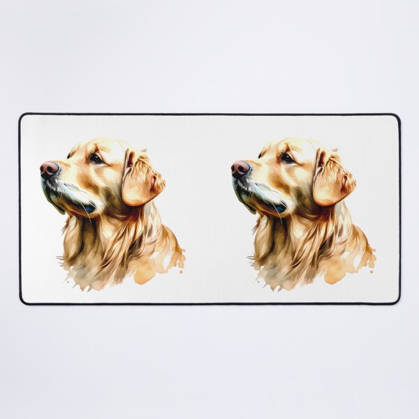 Item preview, Golden retriever Loyal Gaze pet dog portrait designed and sold by ART ATTACK ZONE.
