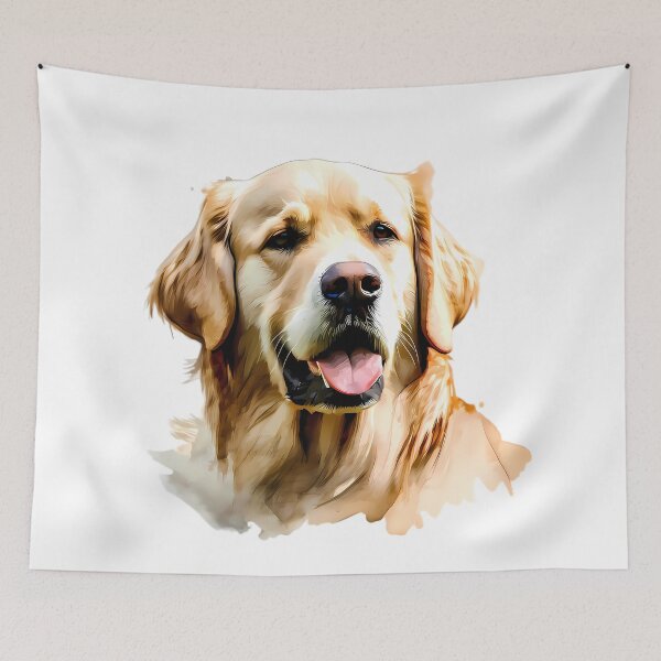 Item preview, Happy Companion Golden retriever Collection pet portraits designed and sold by ART ATTACK ZONE.