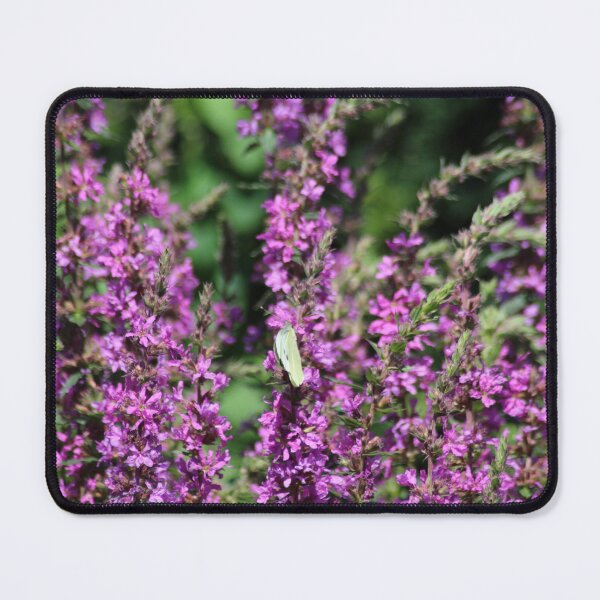 Item preview, Small white butterfly on a purple flower designed and sold by Marije Kouyzer.