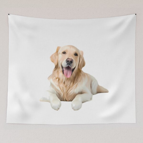 Item preview, Playful Pose Golden retriever Companions Collection pet portraits designed and sold by ART ATTACK ZONE.