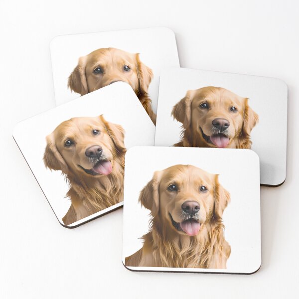 Item preview, Happy Tongue Out Golden retriever Companions Collection pet designed and sold by ART ATTACK ZONE.