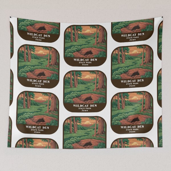 Item preview, Vintage Wildcat Den State Park (Iowa State Park) designed and sold by RabbitK.