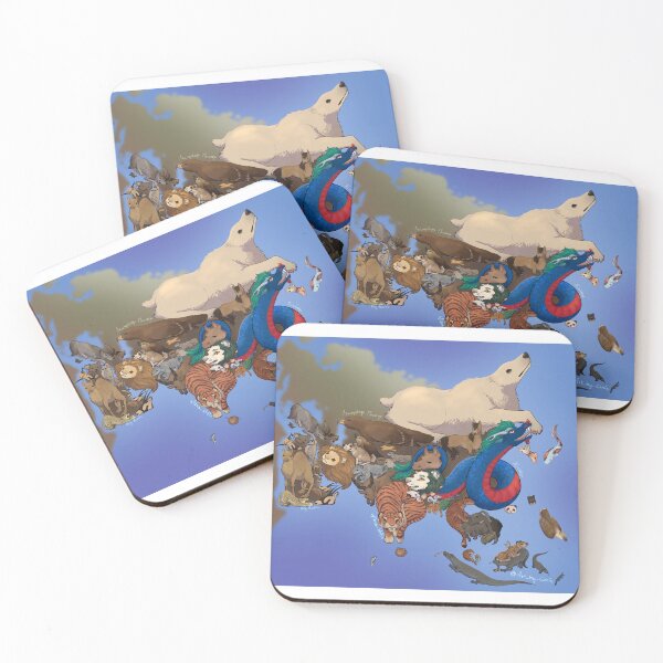 Item preview, Map of Asia’s national animals designed and sold by Ibis-Wolfie.