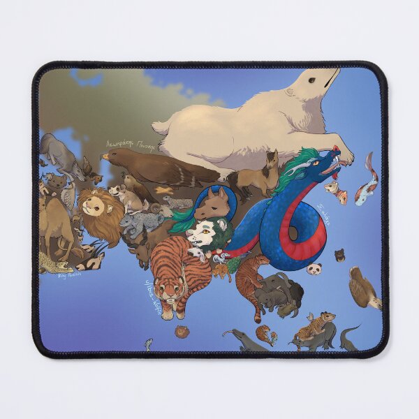 Item preview, Map of Asia’s national animals designed and sold by Ibis-Wolfie.