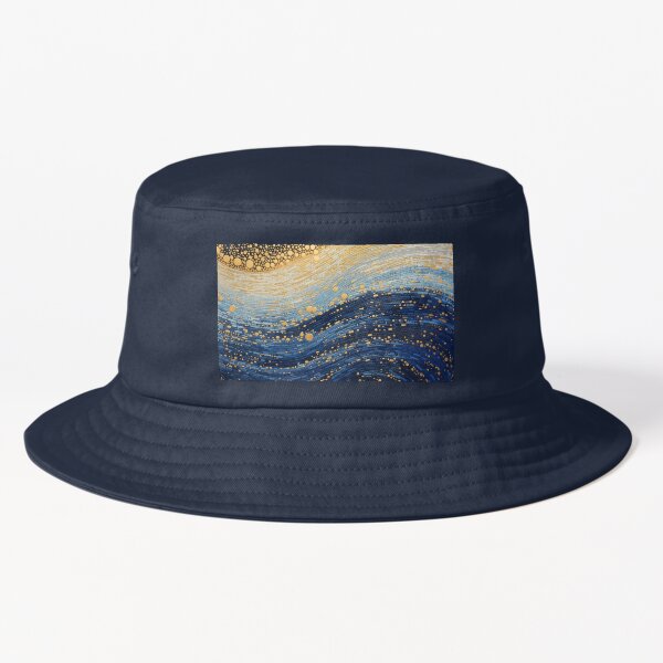 Vista previa del artículo con la obra «Arte aborigen auténtico - Con olas de oro», diseñado y vendido por GrinGalore.