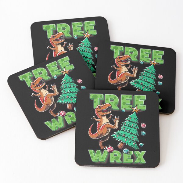 Artikelvorschau, Tree Wrex Lustiges Weihnachts-Dinosaurier-Trex-Wortspiel entworfen und verkauft von messy-nessie.