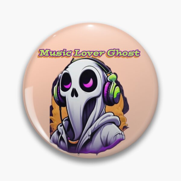 Item preview, Music Lover Ghost designed and sold by DesignPrePress.