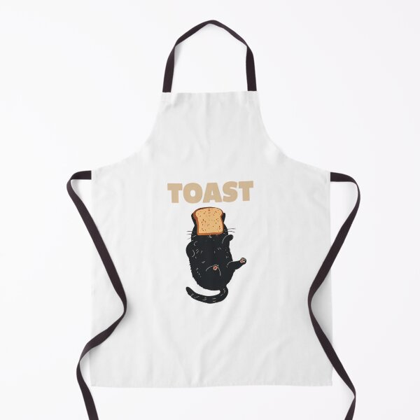 Item preview, Toast Cat,Cartoon Cat Frantically Holding Croissant And Milk, MOM I am hungry. designed and sold by Colorful-Garden.