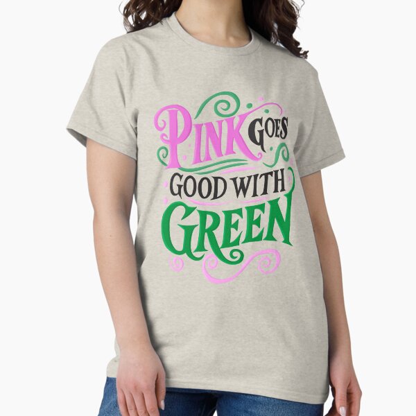 Item preview, Pink Goes Good With Green - Wicked designed and sold by byebyesally.