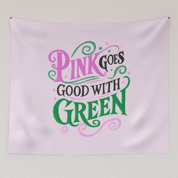 Item preview, Pink Goes Good With Green - Wicked designed and sold by byebyesally.